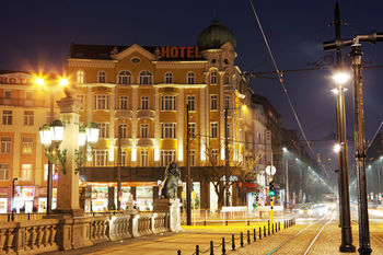 Hotel Front - Evening or Night